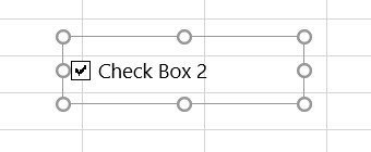 Check box in Excel