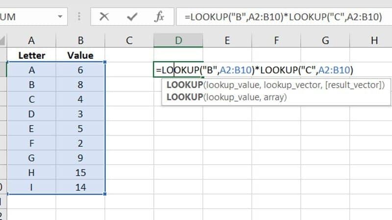 Use a Letter to Represent a Value in Excel