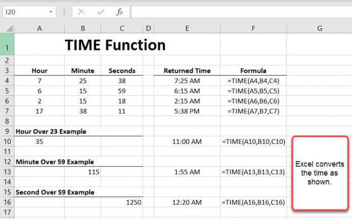 How to use the TIME Function in Excel - Excelbuddy.com