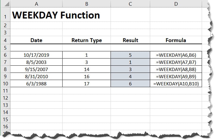 WORKDAY Function