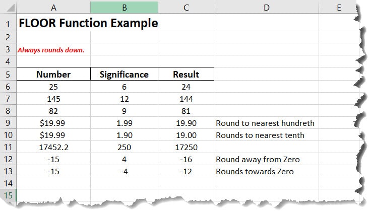 How To Use The Floor Function In Excel Excelbuddy Com