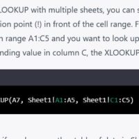 xlookup multiple sheets